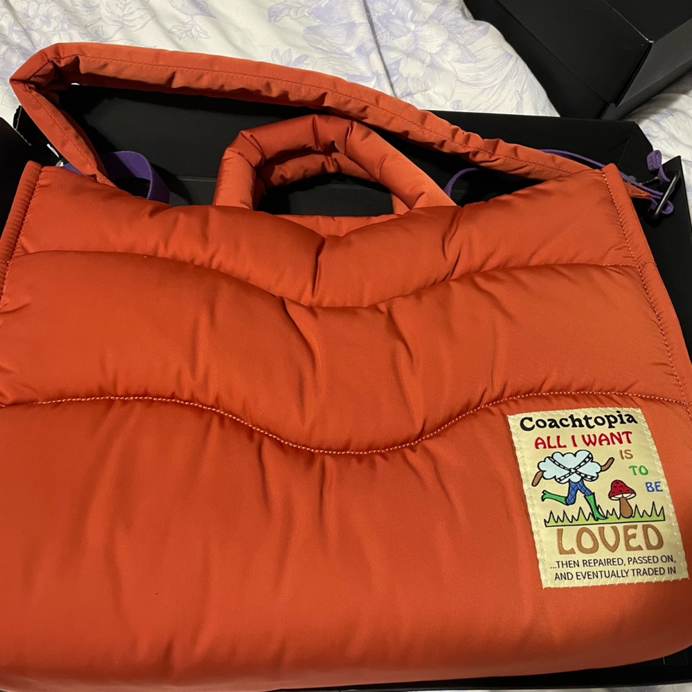 Coachtopia Orange Loop Tote